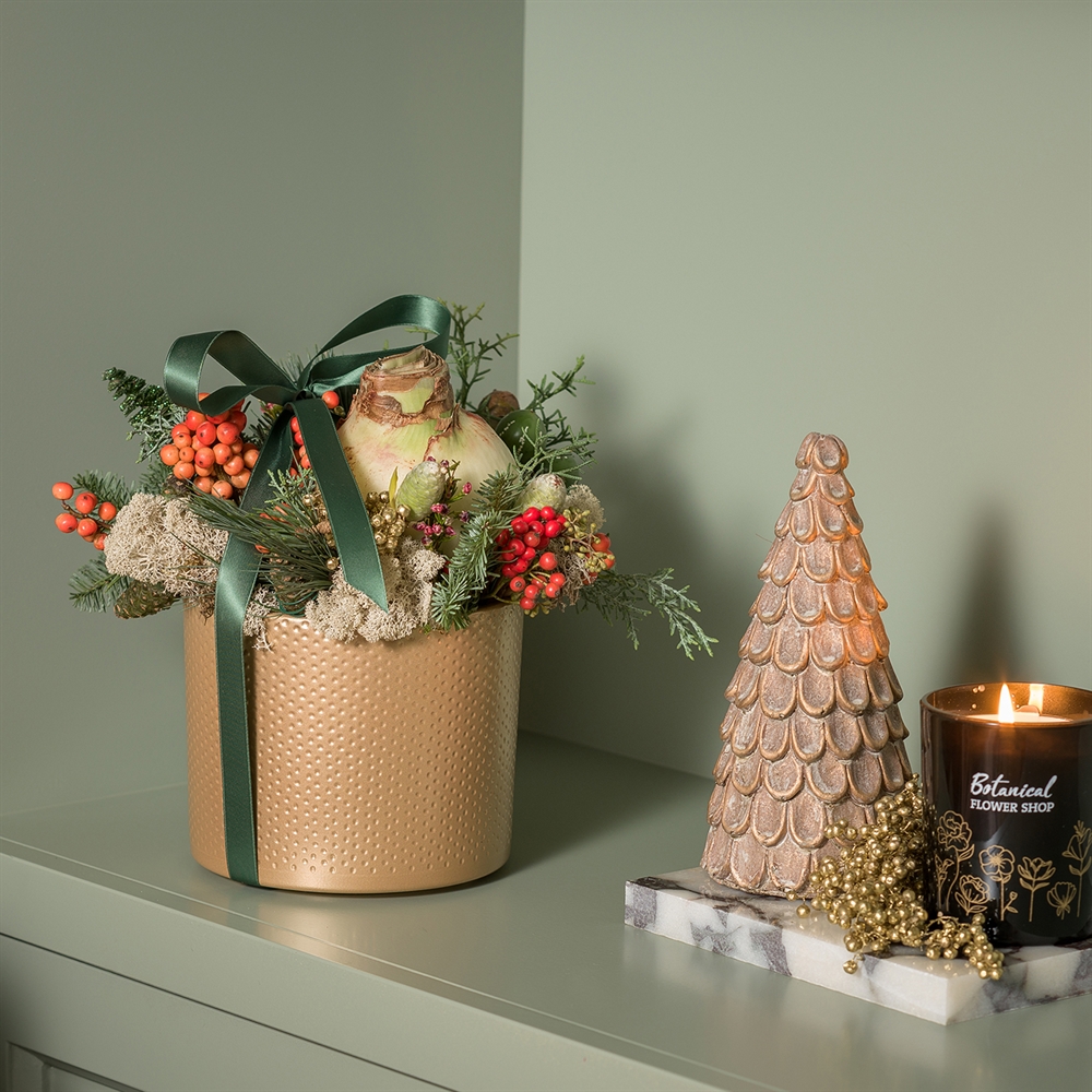 Feestelijk kerststuk